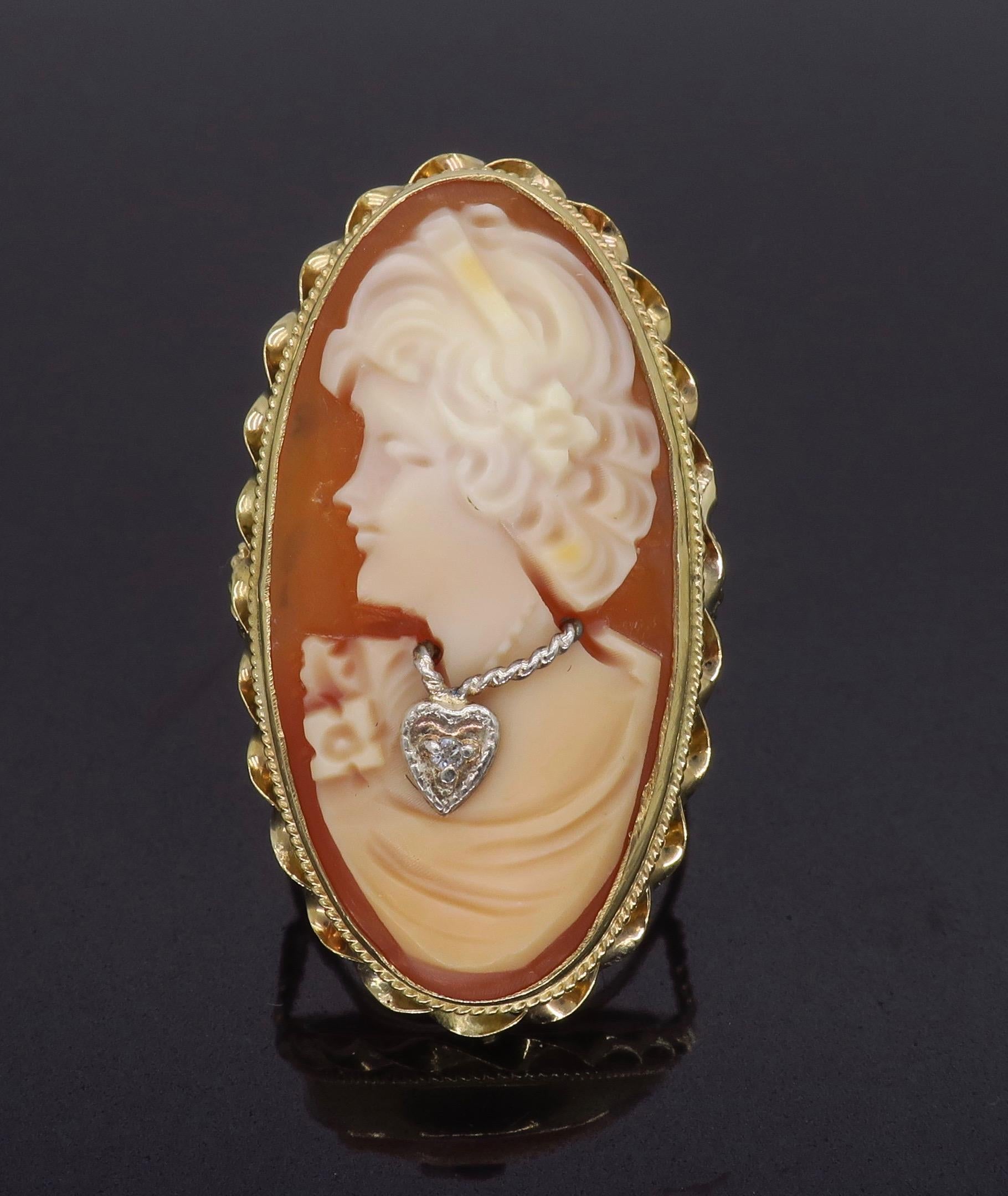 vintage cameo rings