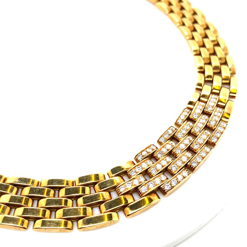 cartier panthere necklace yellow gold