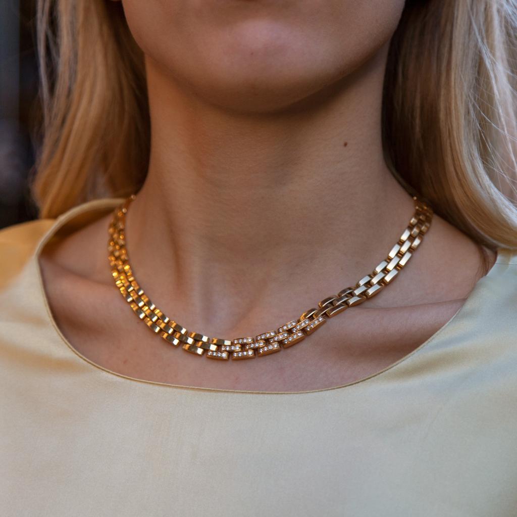 cartier gold chain necklace