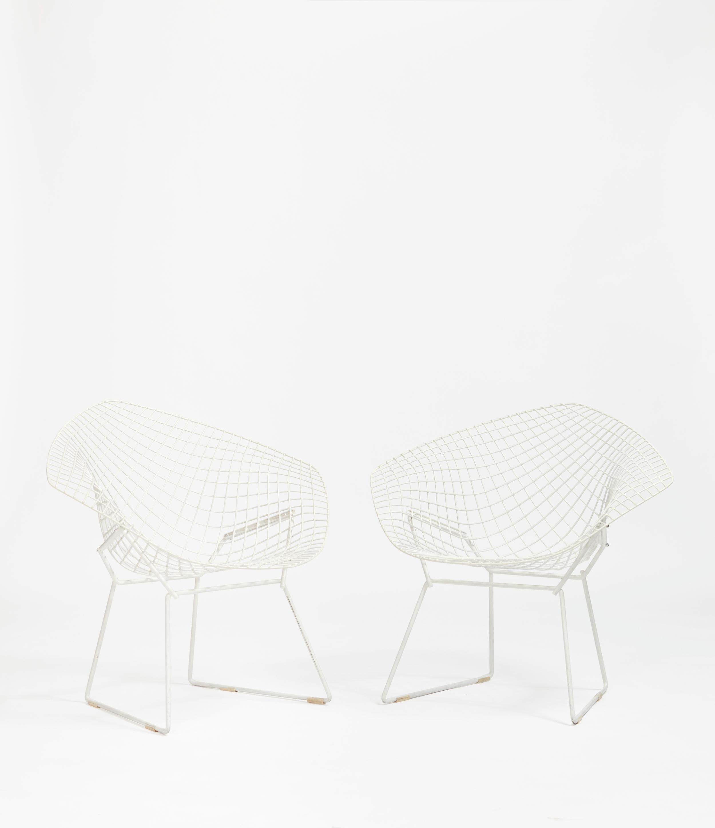 Vintage Diamond Chair by Harry Bertoia for Knoll, Set of 2 In Good Condition For Sale In Cape Town, WC