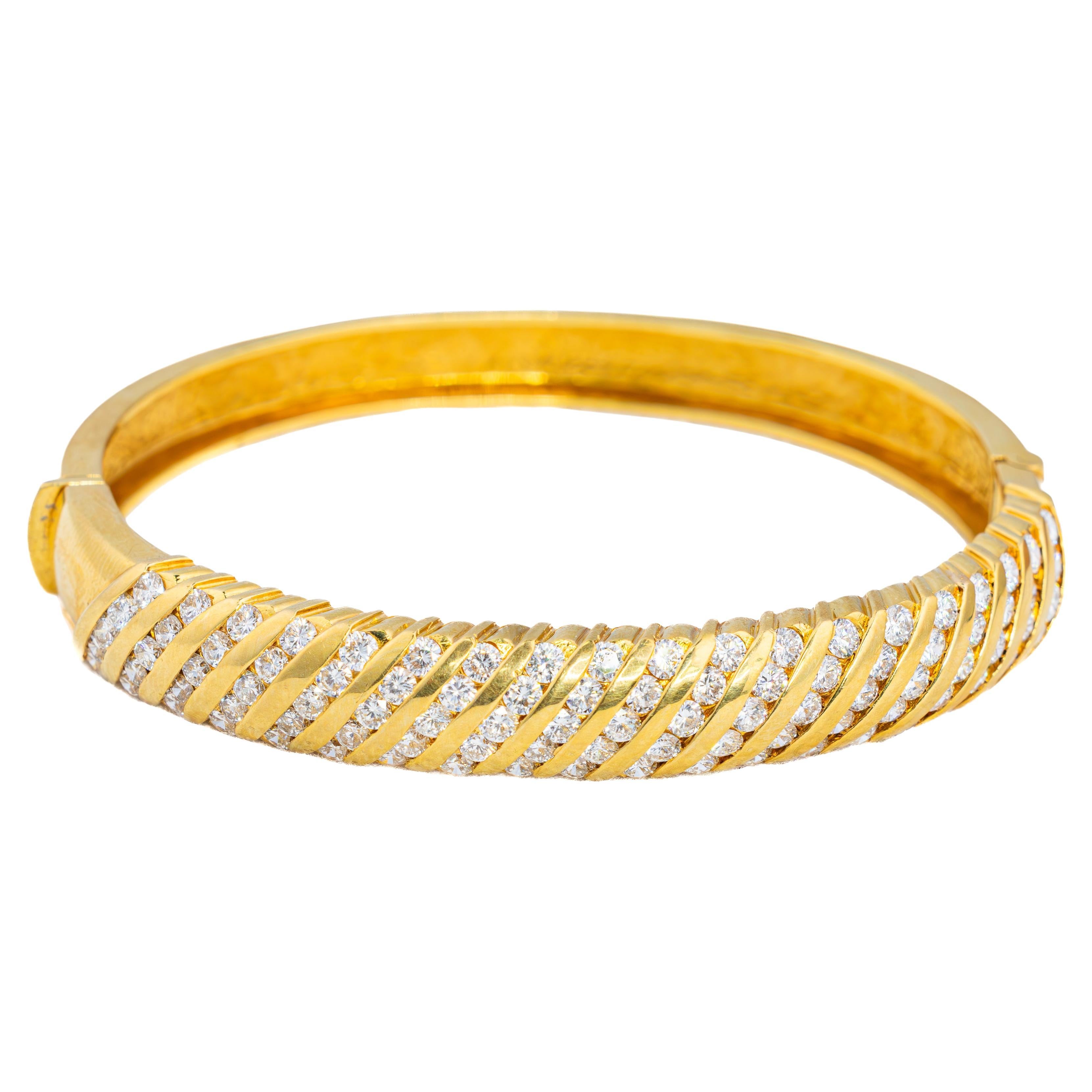 Bracelet vintage en or avec diamants et pierres précieuses