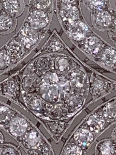 Vintage Diamond Cluster Brooch