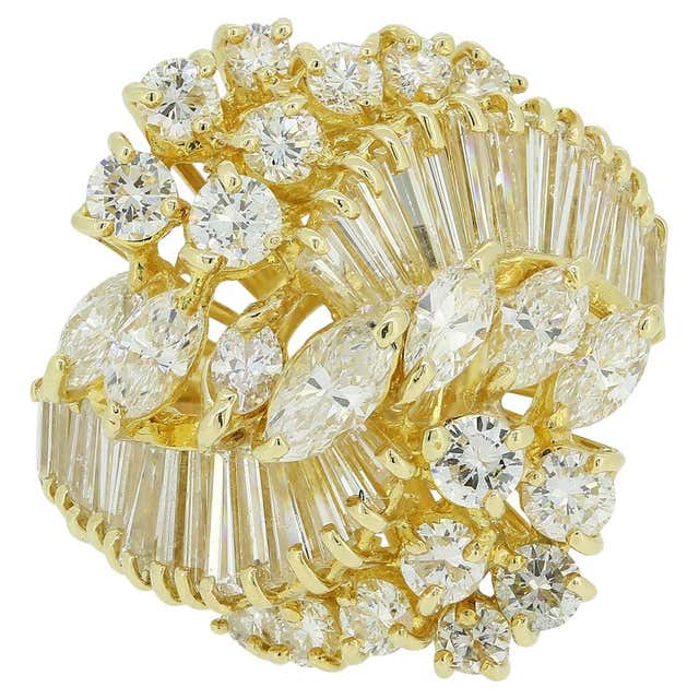 Balerina Rings Vintage Diamond Ballerina Ring For Sale at 1stDibs