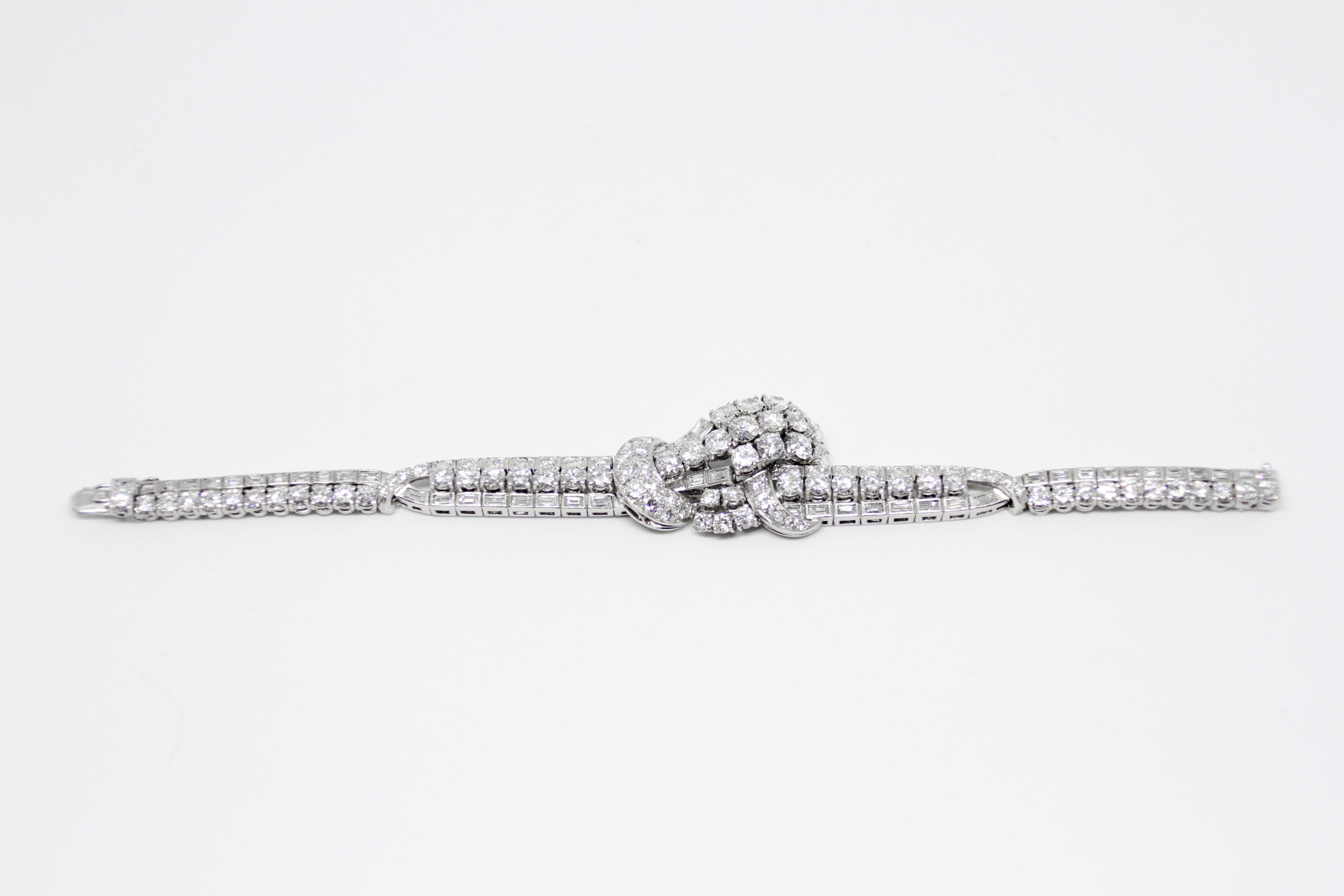 Vintage Diamond Cocktail Bracelet, circa 1950s In Excellent Condition In London, GB