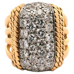 Vintage Diamond Cocktail Ring entworfen von Ruser