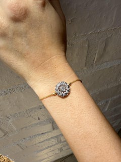 Vintage Diamond Conversion Bolo Style Bracelet