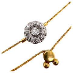 Vintage Diamond Conversion Bolo Style Bracelet