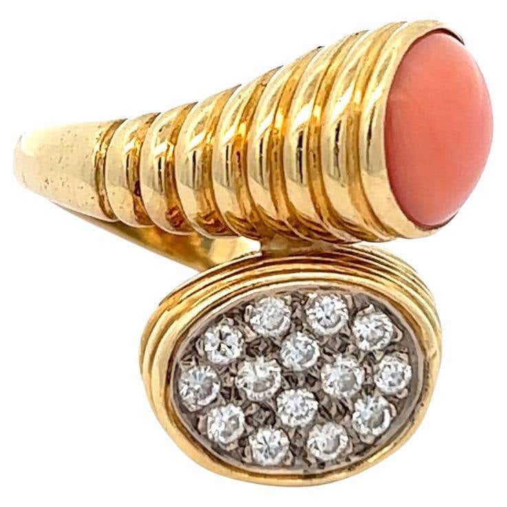 les basiles BAGUE SOLITAIRE TANIA En perle orange montée sur laiton plaqué or 18 les basiles BAGUE SOLITAIRE TANIA En perle orange montée sur laiton plaqué or 18