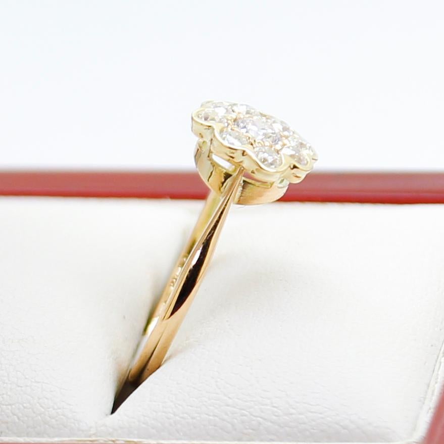 vintage daisy engagement ring