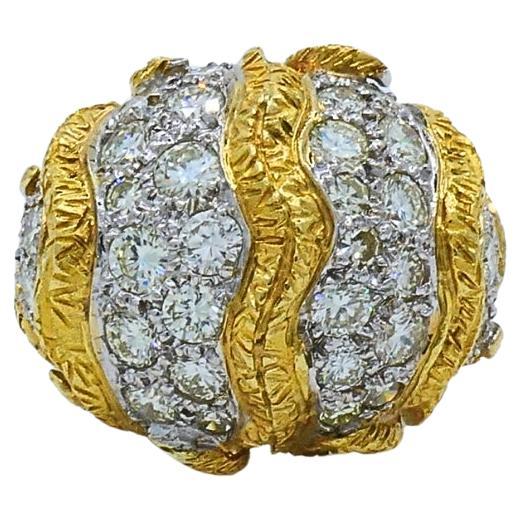 Vintage Diamant Dome Ring 18k Gold