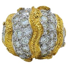 Vintage Diamant Dome Ring 18k Gold