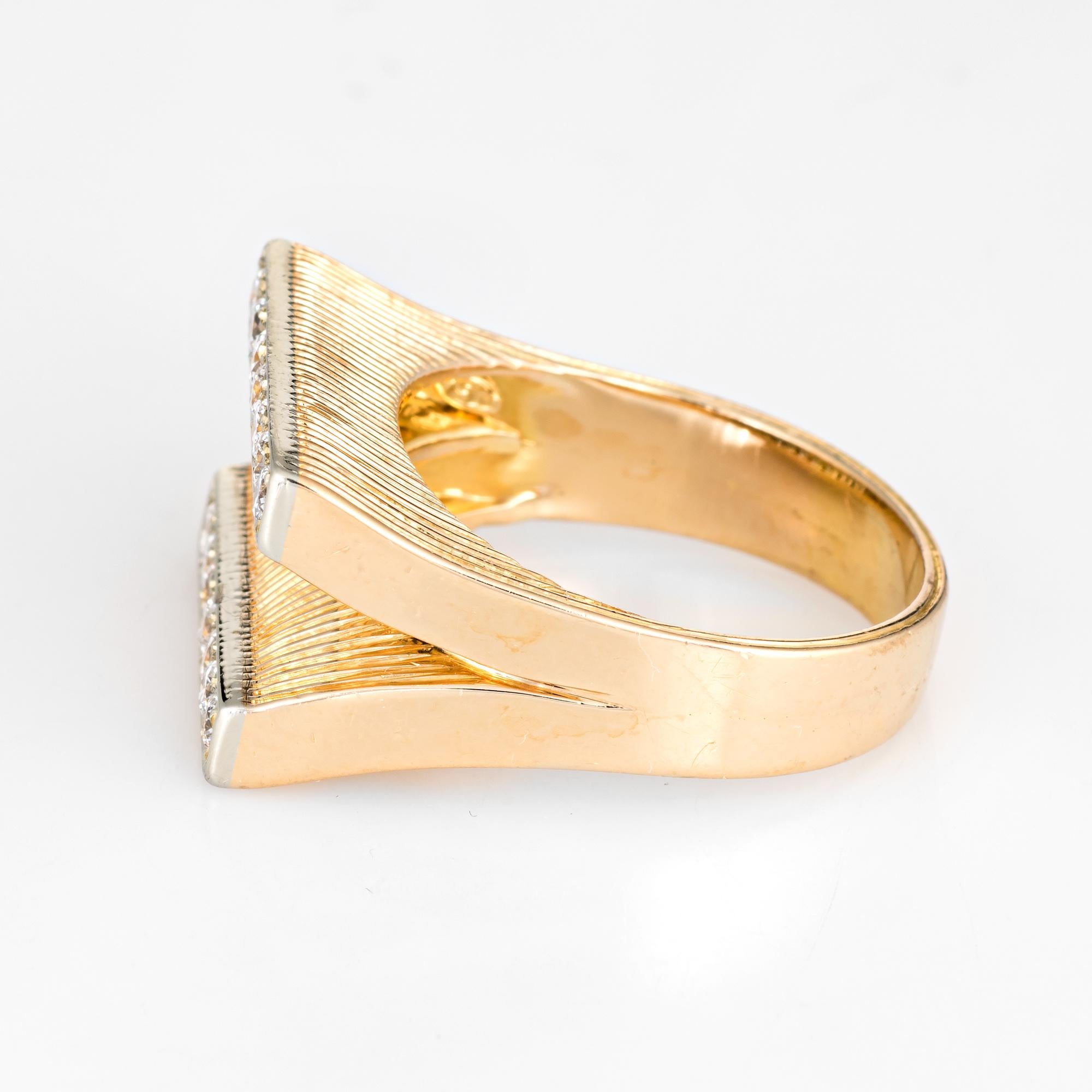 gold double bar ring