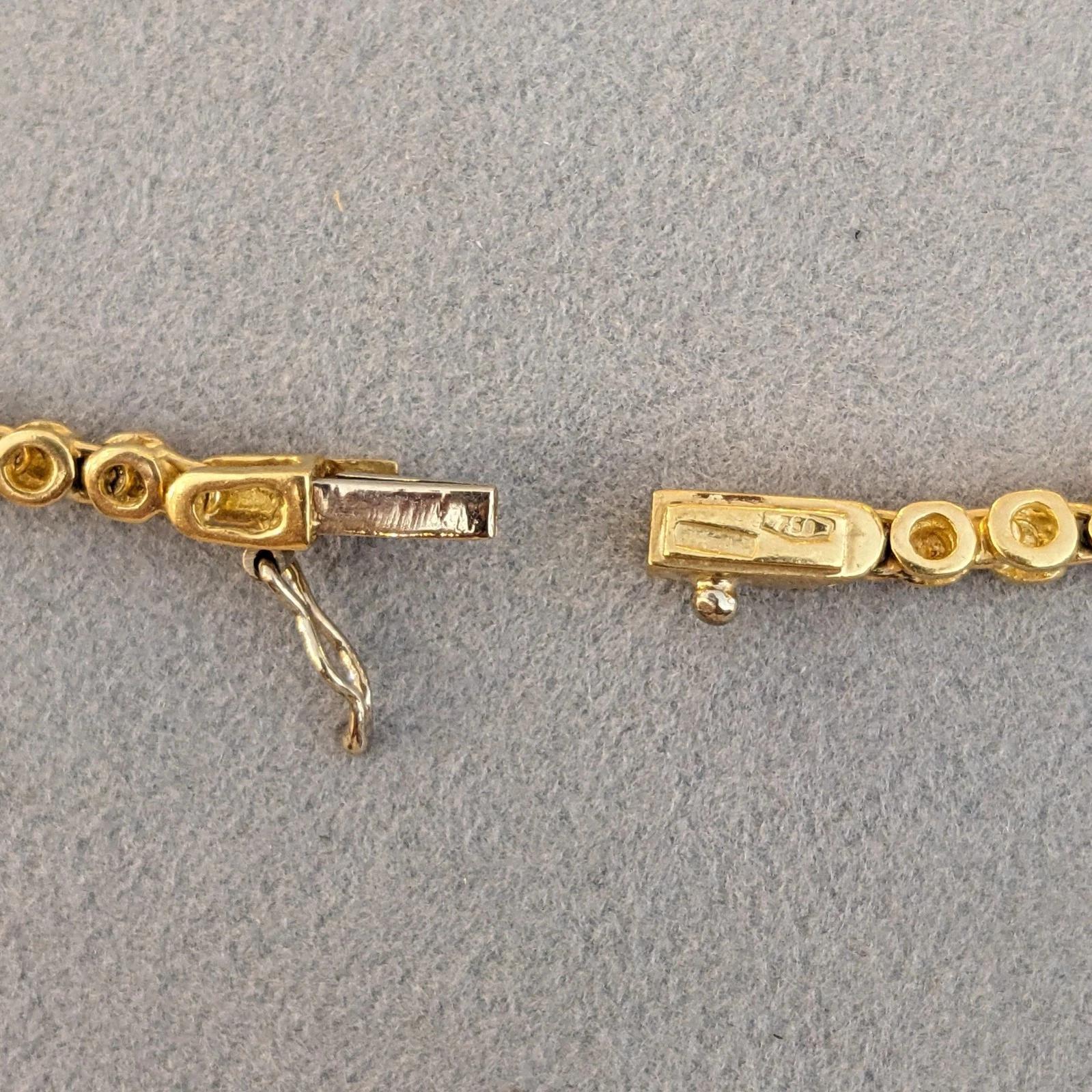 Collier pendentif vintage à diamant 2 cttw en or jaune 18k en vente 2