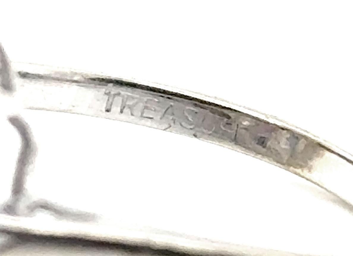 Vintage Diamond Eastern Star Ring Cocktail Original 1930er Jahre Weißgold im Zustand „Hervorragend“ in Dearborn, MI