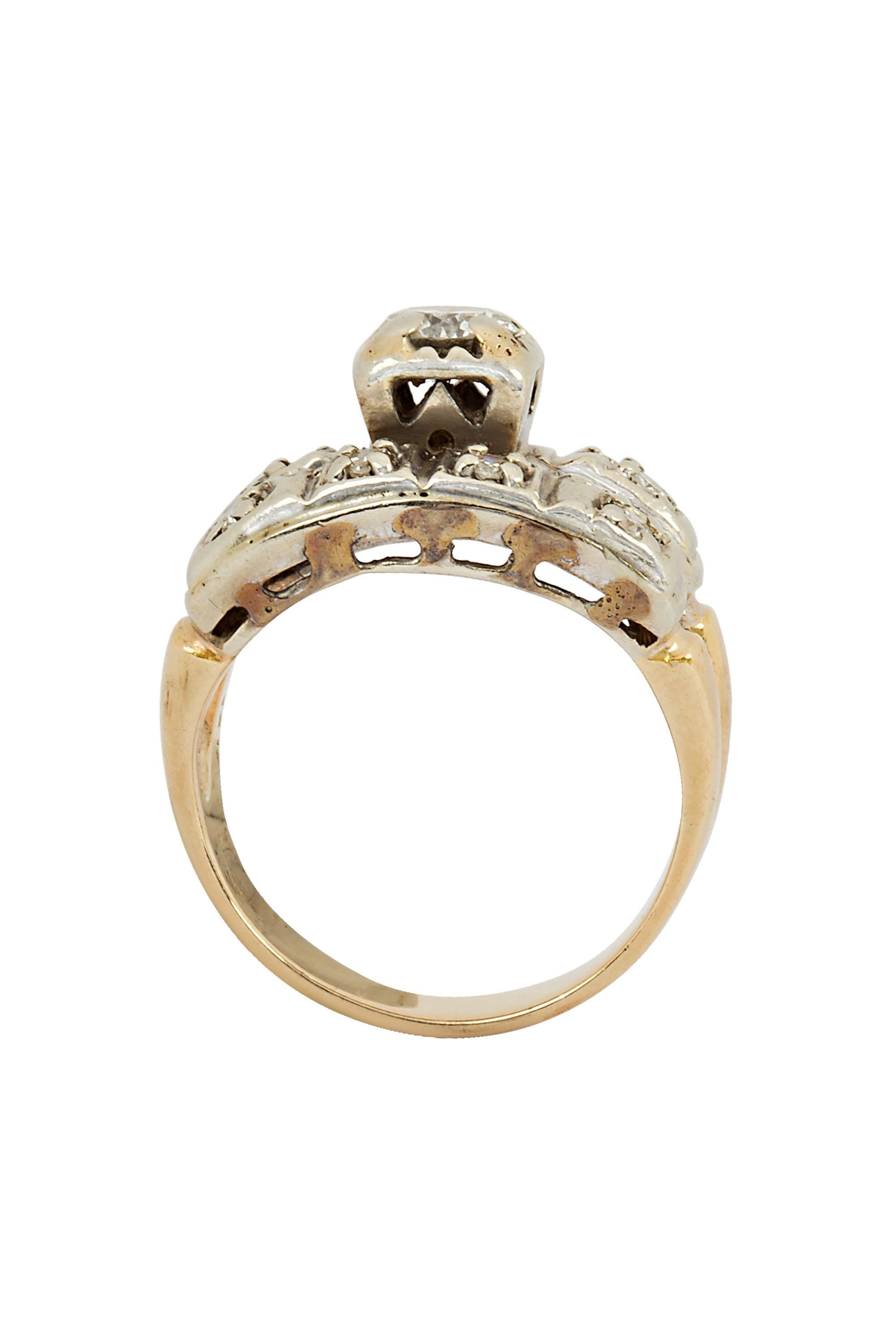 solid gold engagement rings