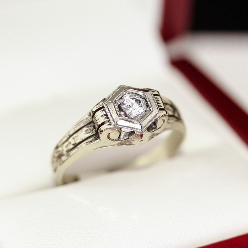 architectural engagement rings