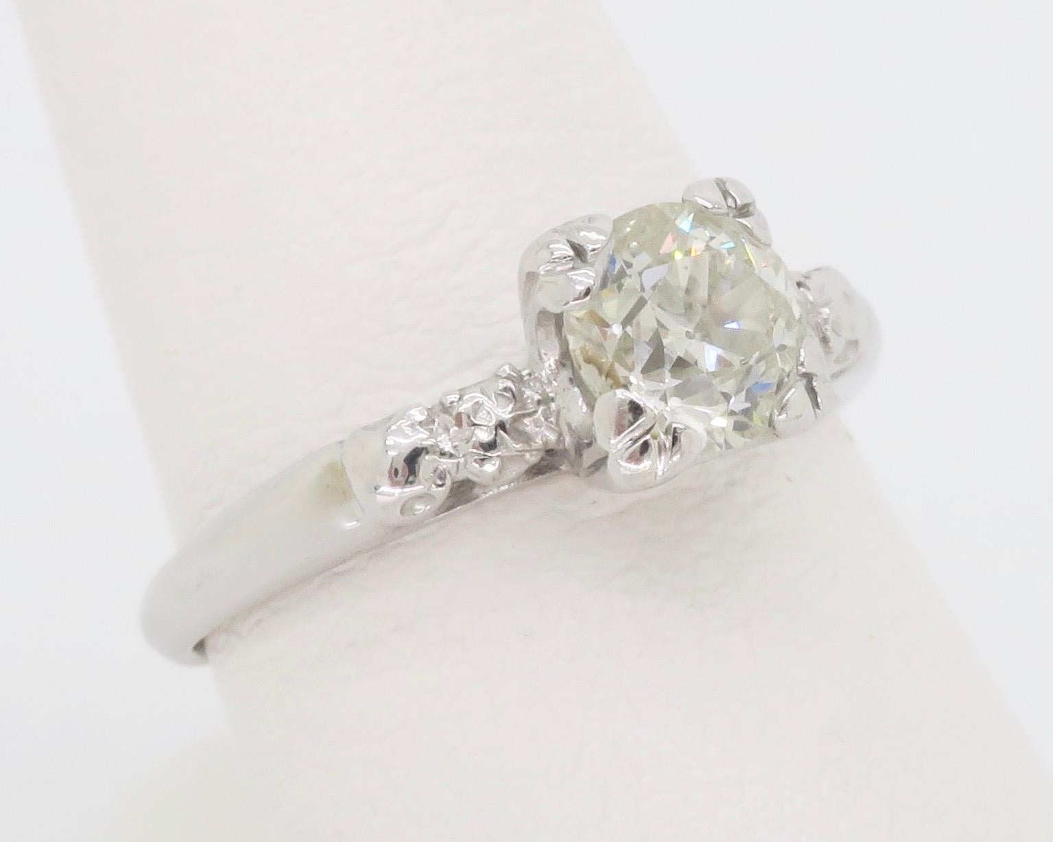 Vintage-Verlobungsring mit Diamanten  für Damen oder Herren im Angebot