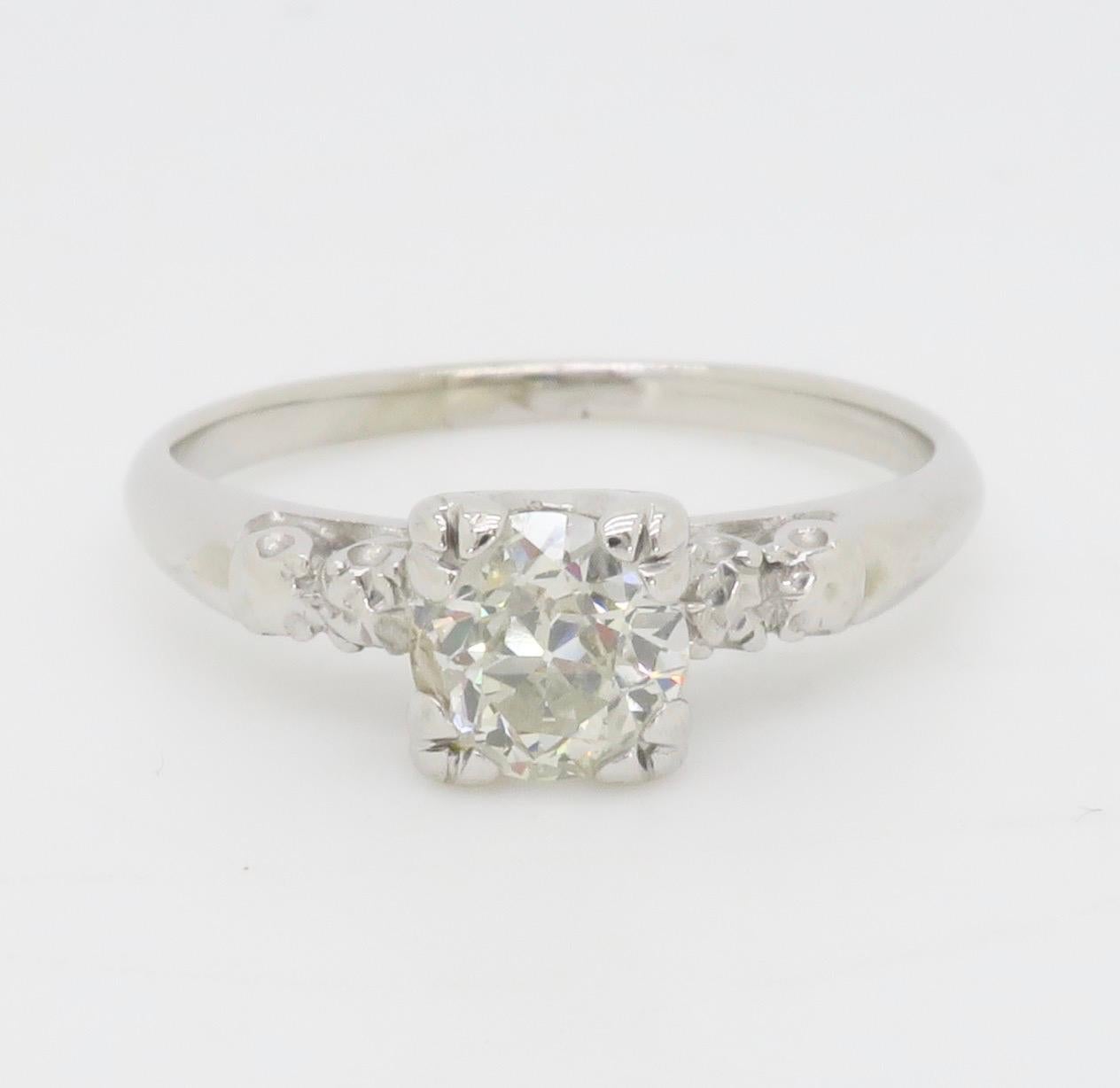 Vintage-Verlobungsring mit Diamanten  im Angebot 1
