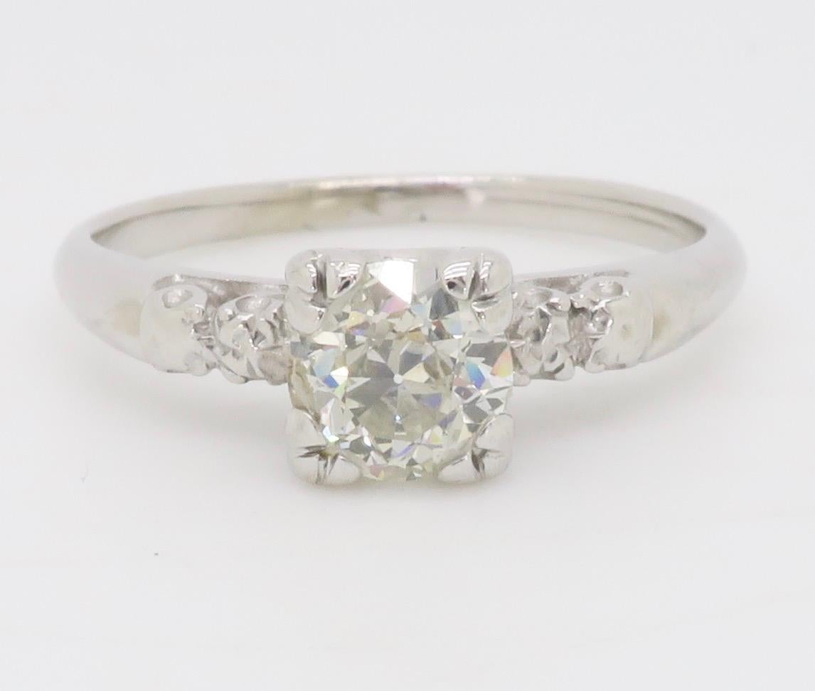 Vintage-Verlobungsring mit Diamanten  im Angebot 2
