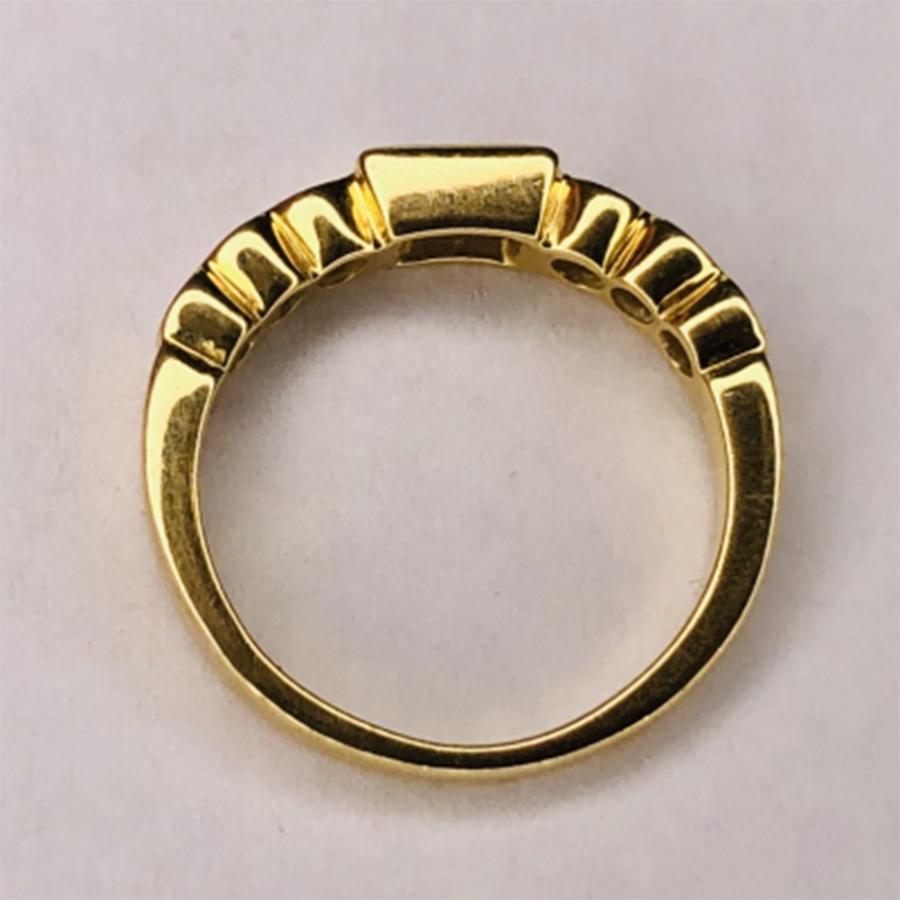 Contemporary Vintage Diamond Eternity 18 Karat Gold Band Ring Fine Estate Jewelry