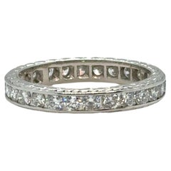 Vintage Diamond Eternity Band – 1.50 ct – Platinum