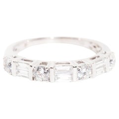 Vintage Diamond Eternity Ring 18 Carat White Gold