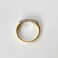 Vintage Diamond Five-Stone 18 Carat Gold Ring