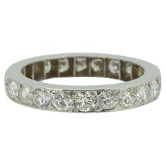 Bague d'éternité en diamant Vintage Taille K (50)