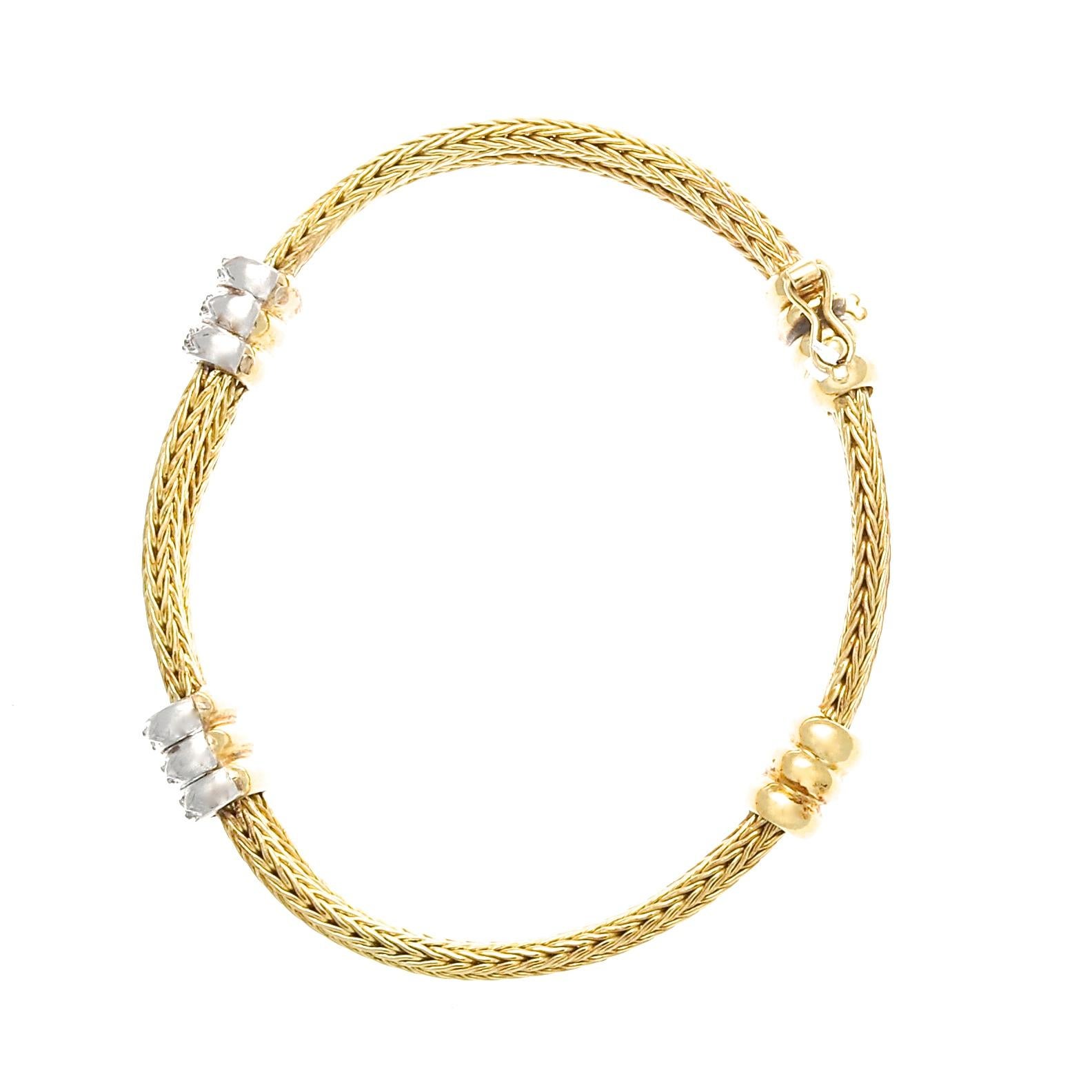 Women's Vintage Diamond Gold Bracelet
