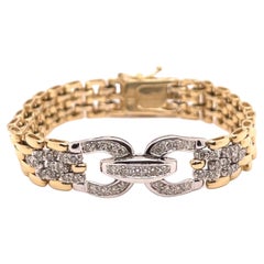 Vintage Diamond Gold Bracelet