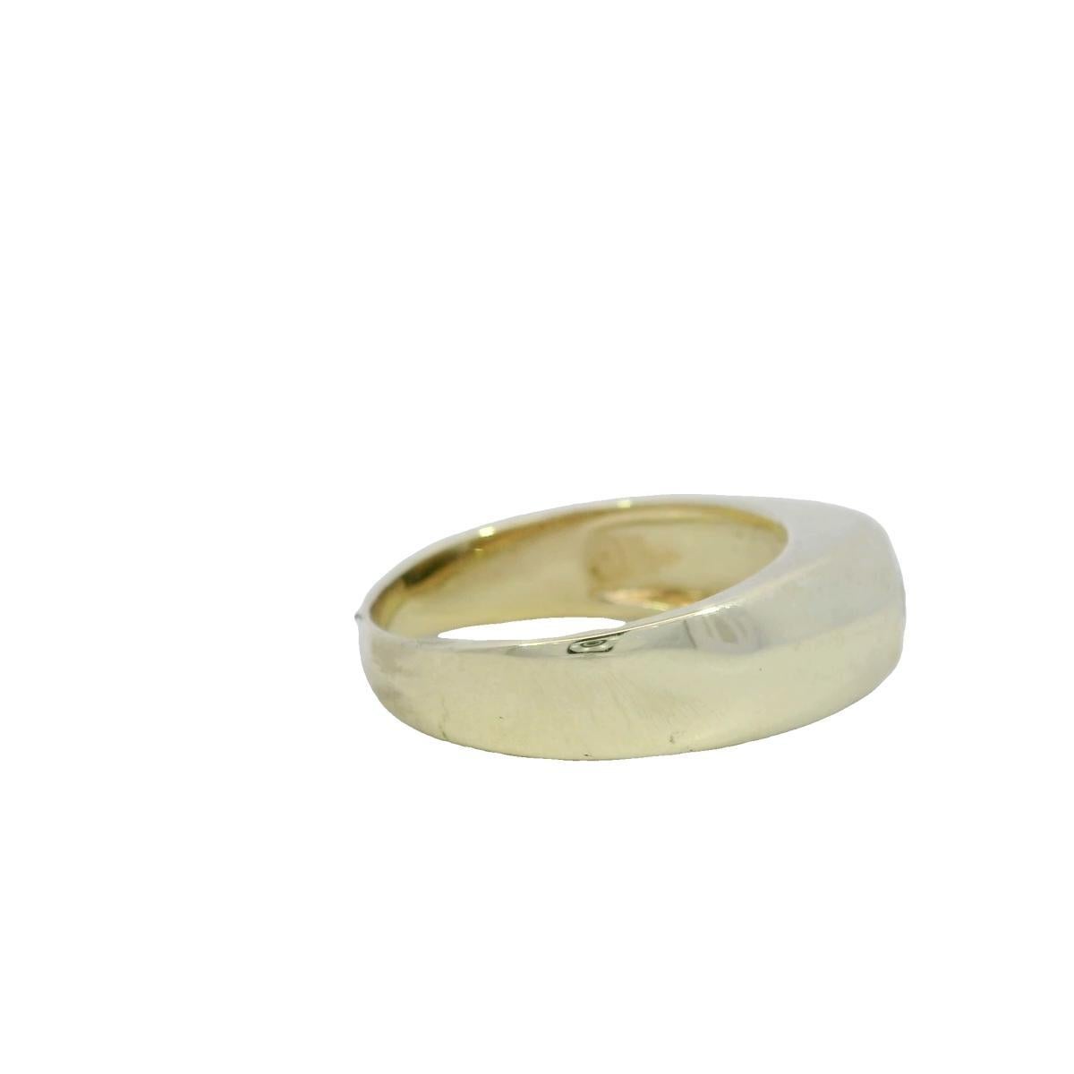 Bague tzigane vintage en or jaune 14K sertie d'un diamant avec chaton ~.63ct au centre en vente 1