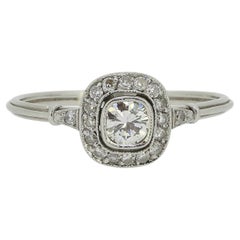 Vintage Diamond Halo Ring