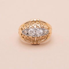 Vintage Diamond Jarretiere Ring