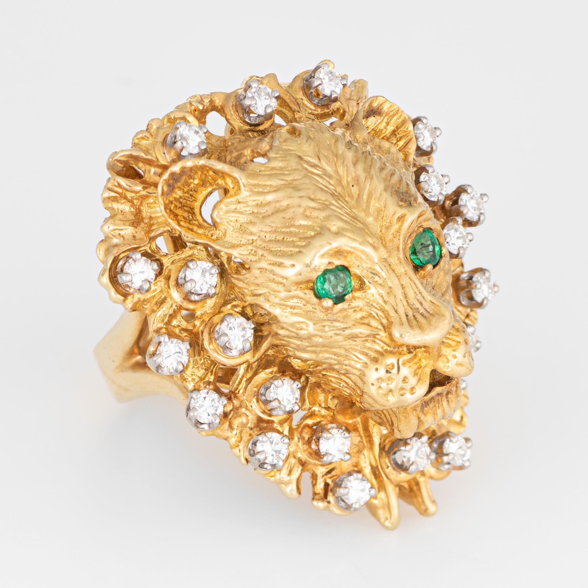 gucci lion ring on hand