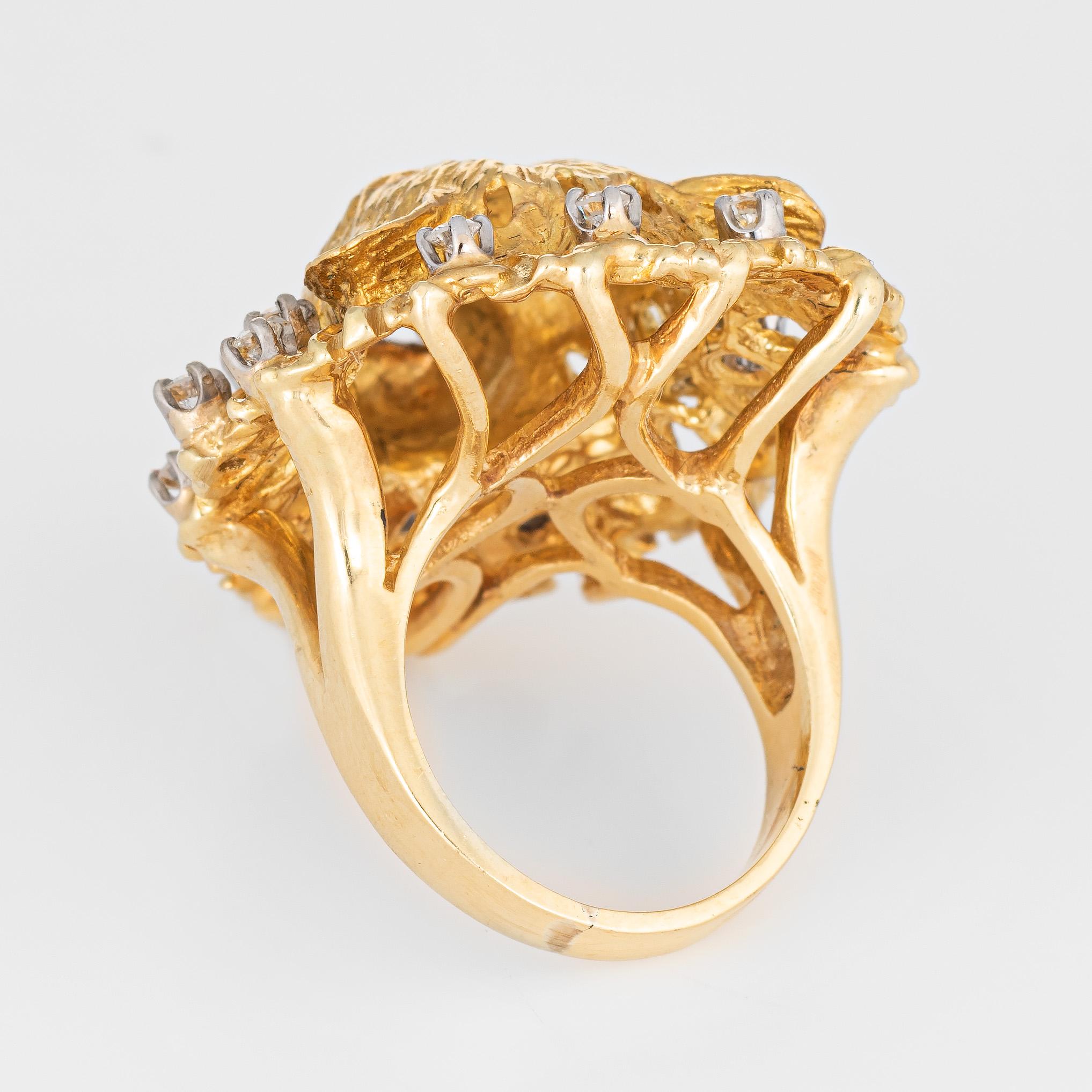 emerald lion ring