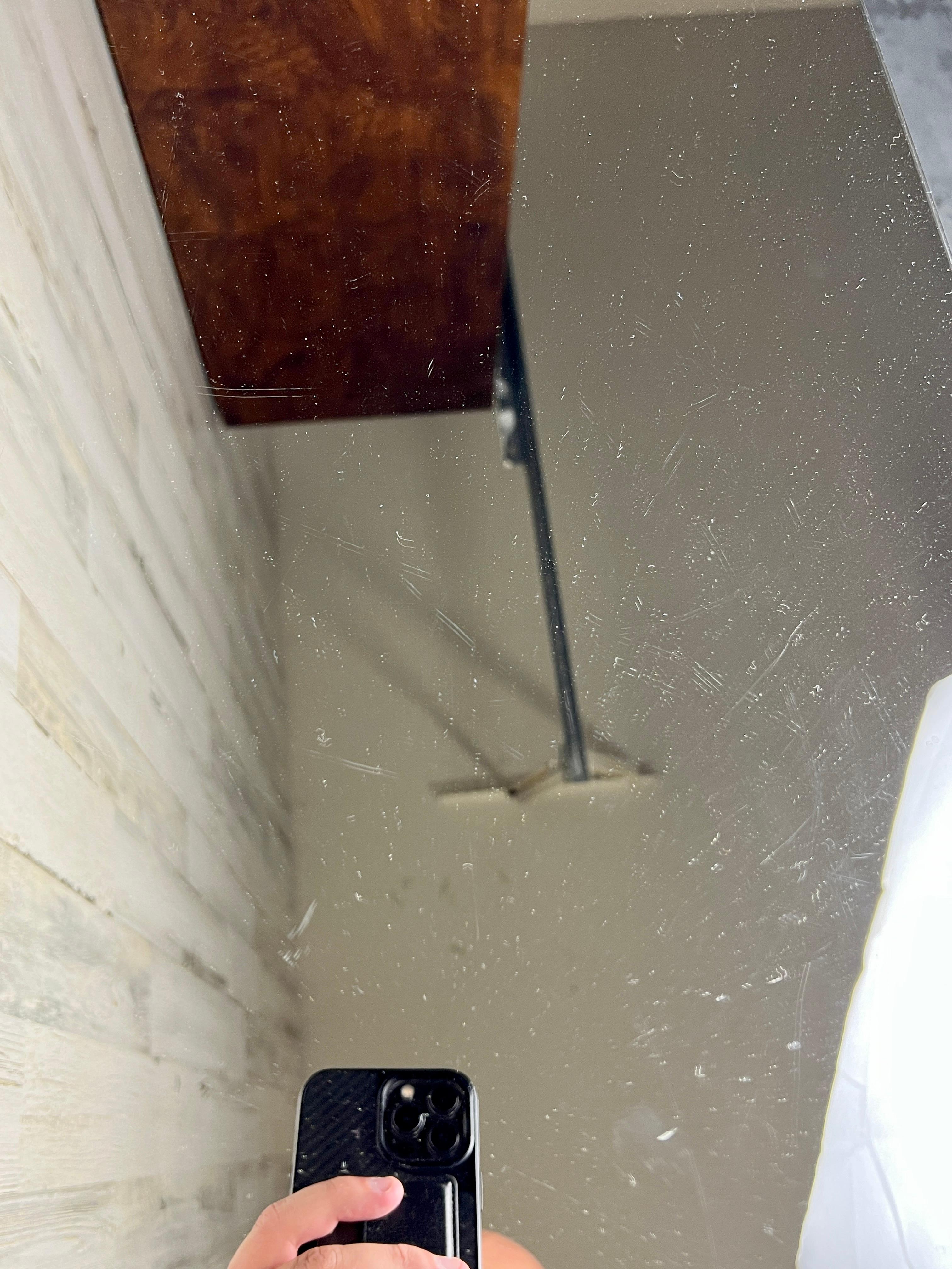 Vintage Diamond Pattern Bronze Mirrored Floating Night Stands For Sale