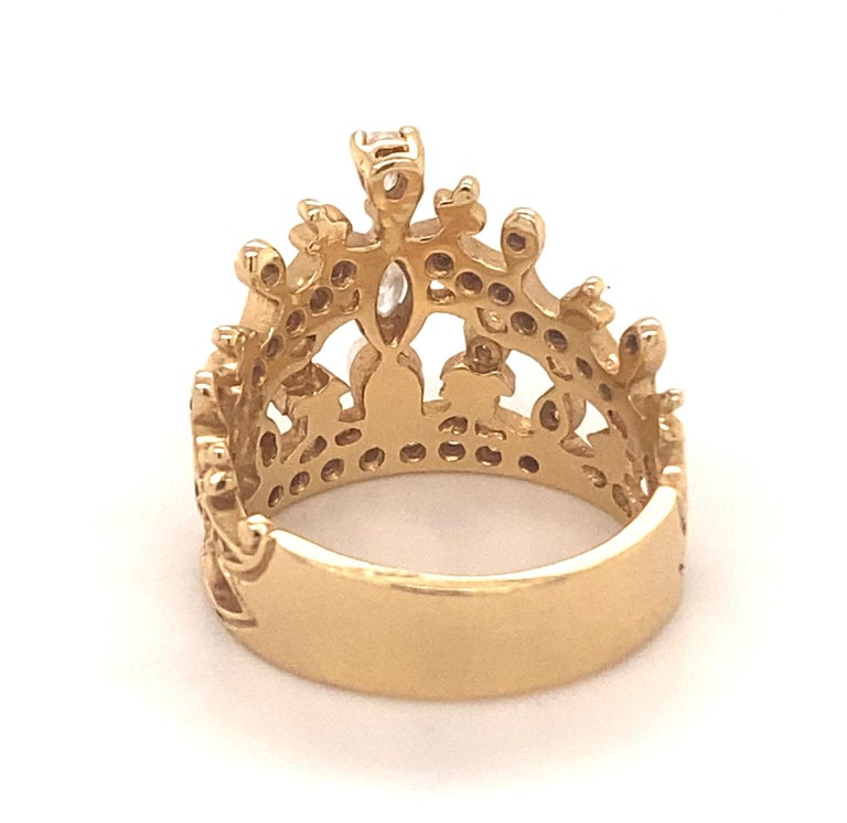 Vintage crown ring deals