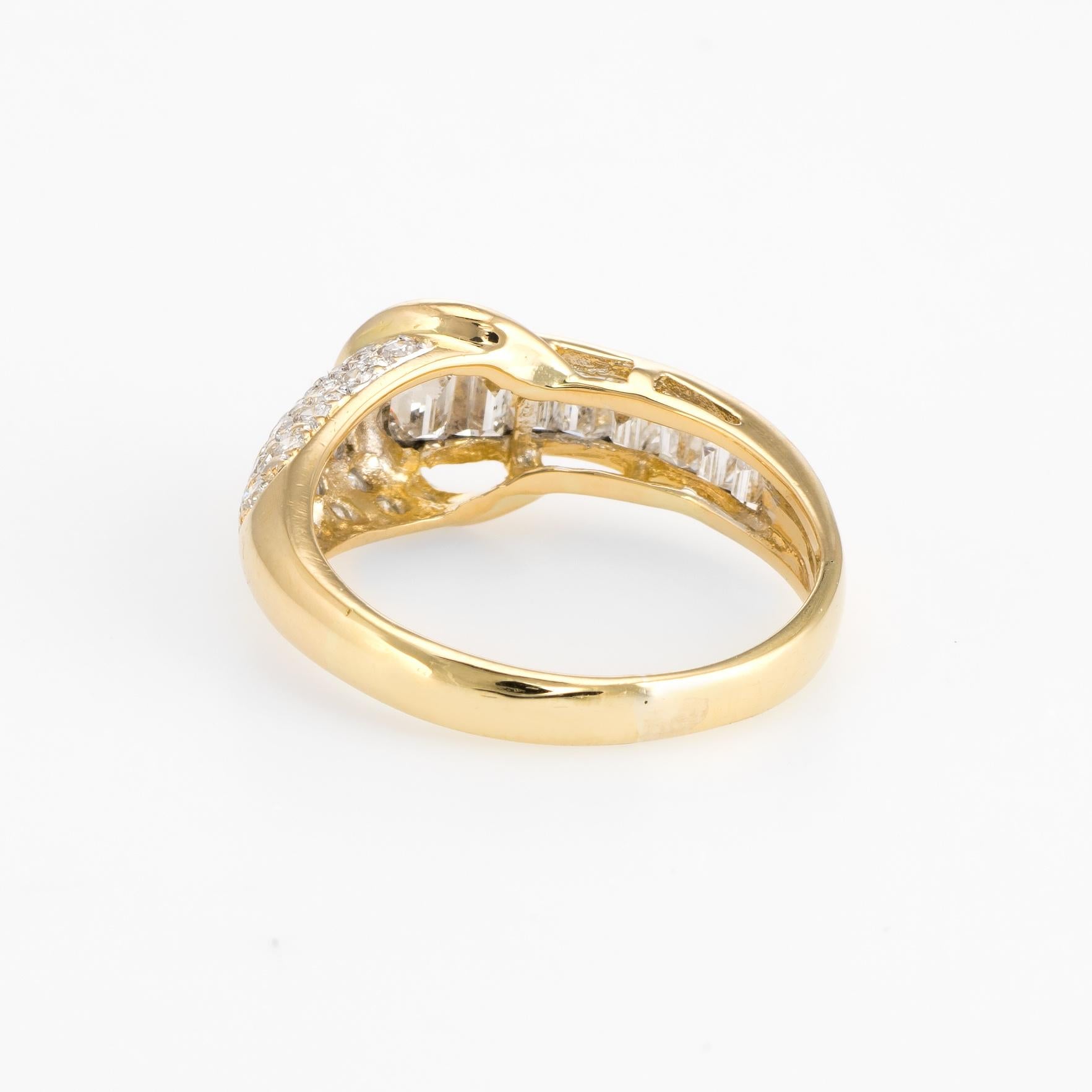 Vintage Diamant Pinky Ring Mixed Cuts 18 Karat Gelbgold Estate Fine Jewelry im Zustand „Hervorragend“ in Torrance, CA