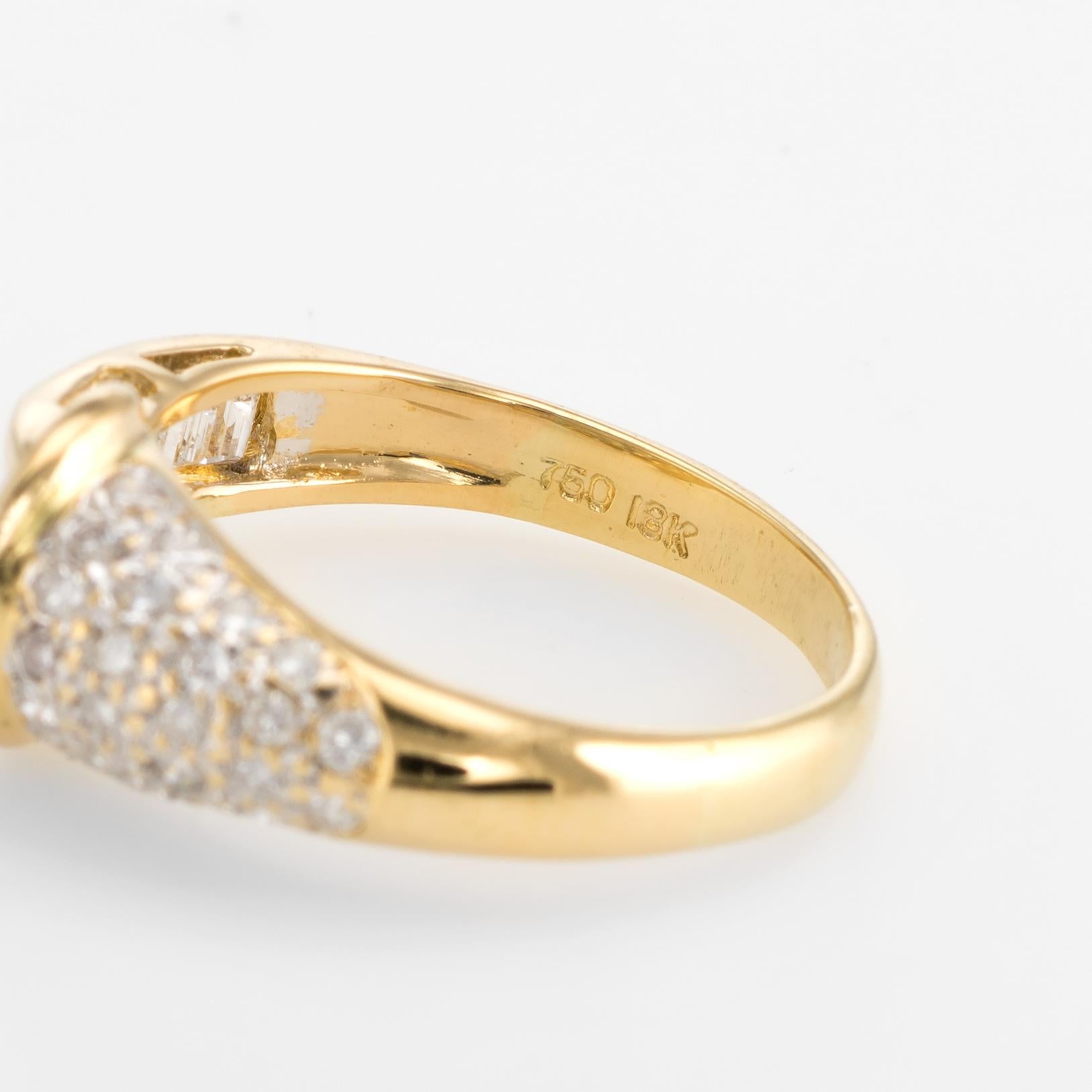 Vintage Diamant Pinky Ring Mixed Cuts 18 Karat Gelbgold Estate Fine Jewelry 1