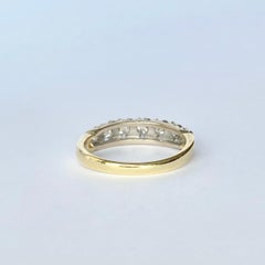 Vintage Diamond Platinum and 18 Carat Gold Ring