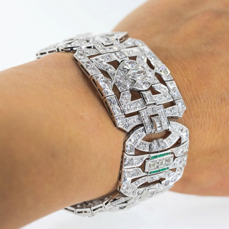 Vintage Diamond and Platinum Bracelet For Sale at 1stDibs platinum