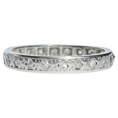 Vintage Diamond Platinum Eternity Ring