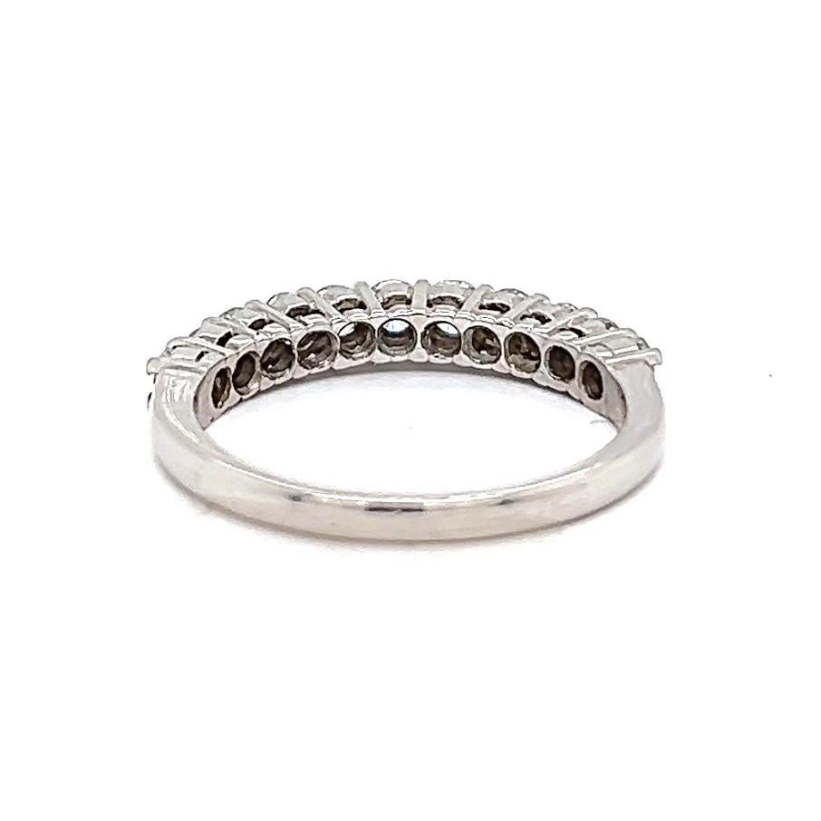 Vintage Diamond Platinum Half Eternity Band 2