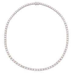 Vieux collier Riviere en diamant et platine