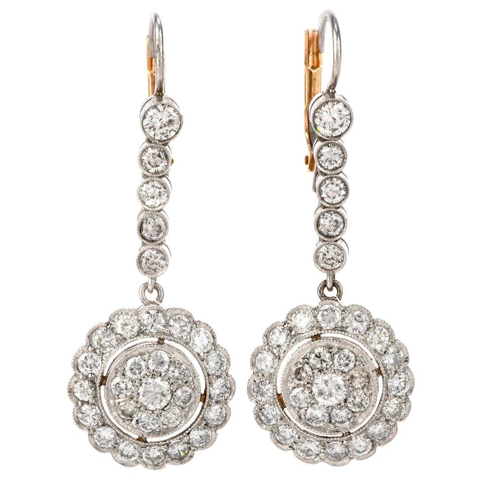 Diamond, Pearl and Antique Dangle Earrings - 9,838 For Sale at 1stDibs ...