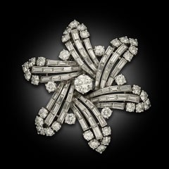 Vintage Diamond & Platinum 'Snowflake' brooch circa 1935