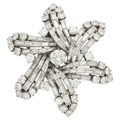 Vintage Diamond & Platinum 'Snowflake' brooch circa 1935