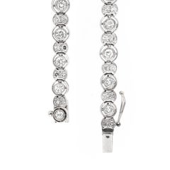 Vintage Diamond Platinum Tennis Bracelet, circa 1930's