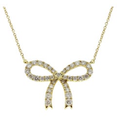 Used Diamond Ribbon Necklace