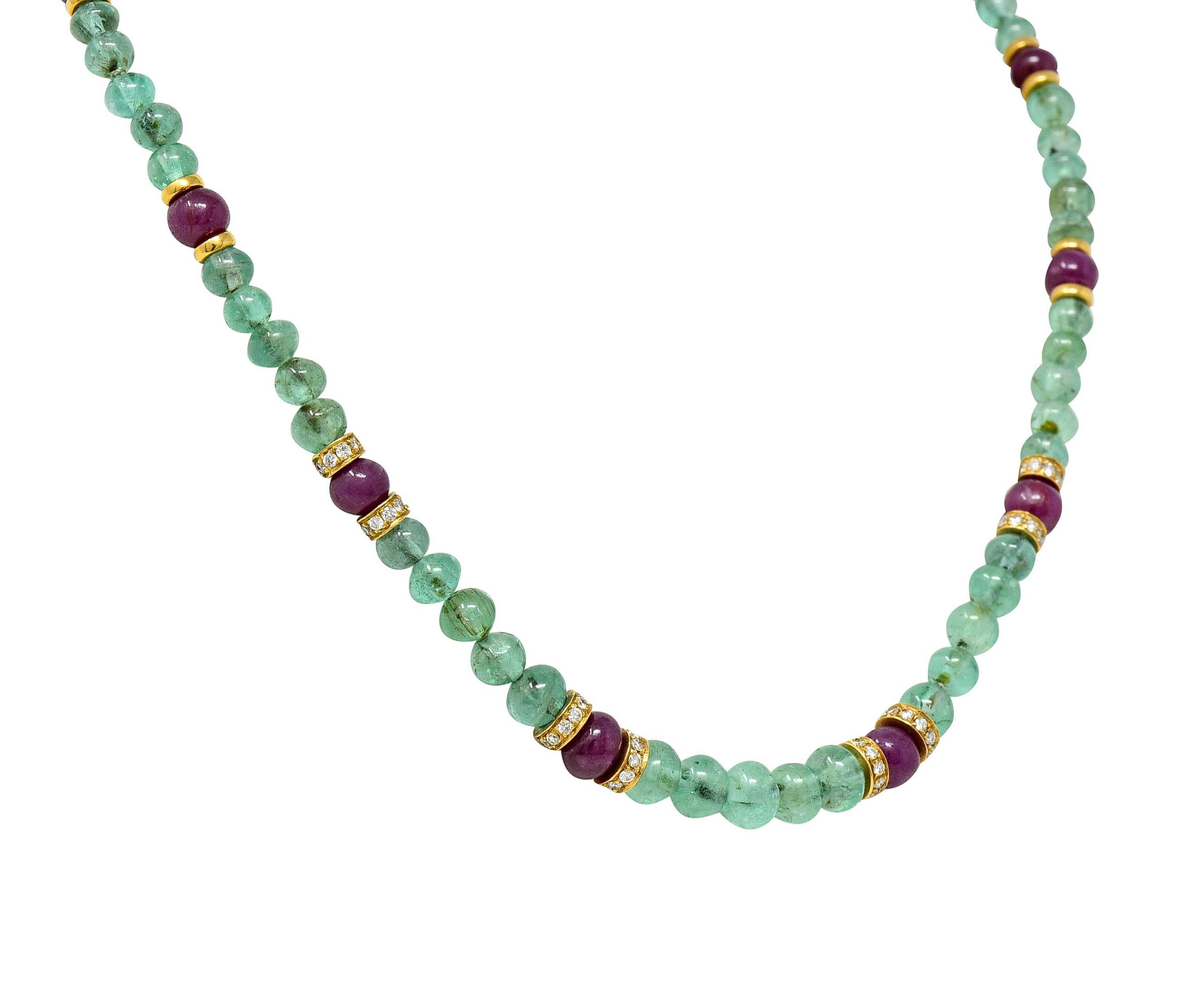 ruby emerald necklace joyalukkas